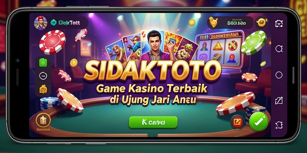 Skrinsut utama <strong>SIDAKTOTO</strong> menampilkan pengalaman bermain Kasino yang mengasyikkan.