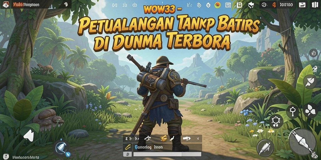 Tampilan gameplay yang dinamis di dunia terbuka WOW33.